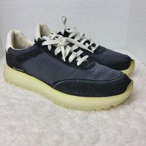 Massimo Dutti Men'Sneaker Size 11 Black Suede Leather Lace Up Shoes